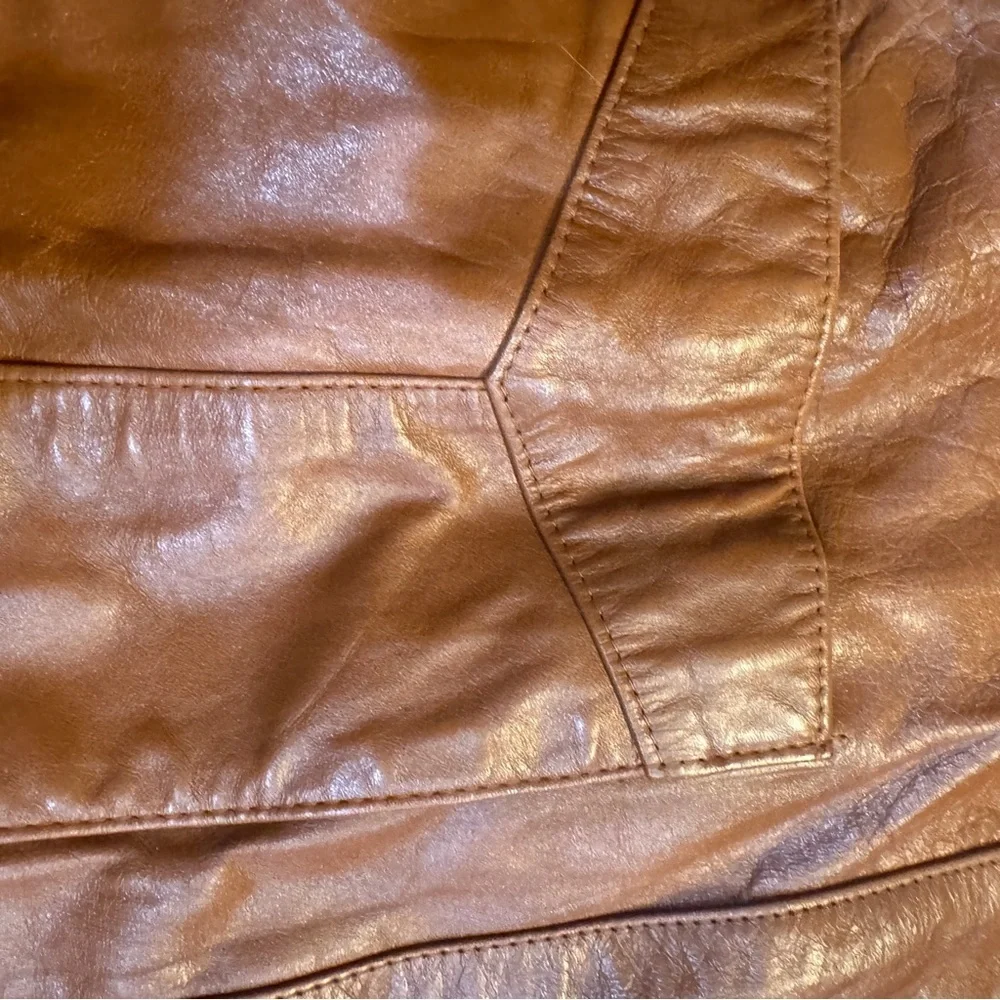Genuine Leather Jacket Rust in color fully lined Quality Jeffery Size‎ 44